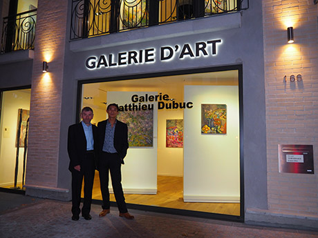 Николай Кузьмин и Маттье Дюбюк после торжественного открытия