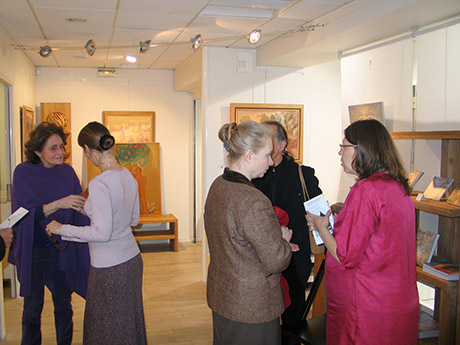 Выставка Николая Кузьмина в галерее Маттье Дюбюка, рядом с медиатекой в Рюэй-Мальмезон.