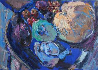 Натюрморт с тыквой. Холст, масло, 50 x 70 см. 2008&nbsp;г.. Частная коллекция
