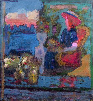 Прекрасная Дама. Холст, масло, 120 х 110 см. 2002&nbsp;г.