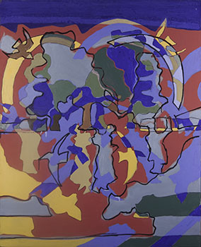 Здесь не бывал никто... - Данте, Рай, песнь 2-ая, стих 7, 25, 26, 28. Холст, масло, 100 x 81 см. 2019&nbsp;г.