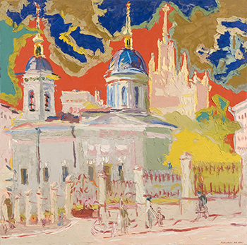 В сердце России. Холст, масло, в. 100 x ш. 100 см. 2002&nbsp;г.