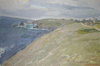 Прощай же море! Я не забуду твоей торжественной красы... (А. С. Пушкин). Бель-Иль-ан-Мер. Холст, масло. в. 60 x ш. 90 см. 2023&nbsp;г.